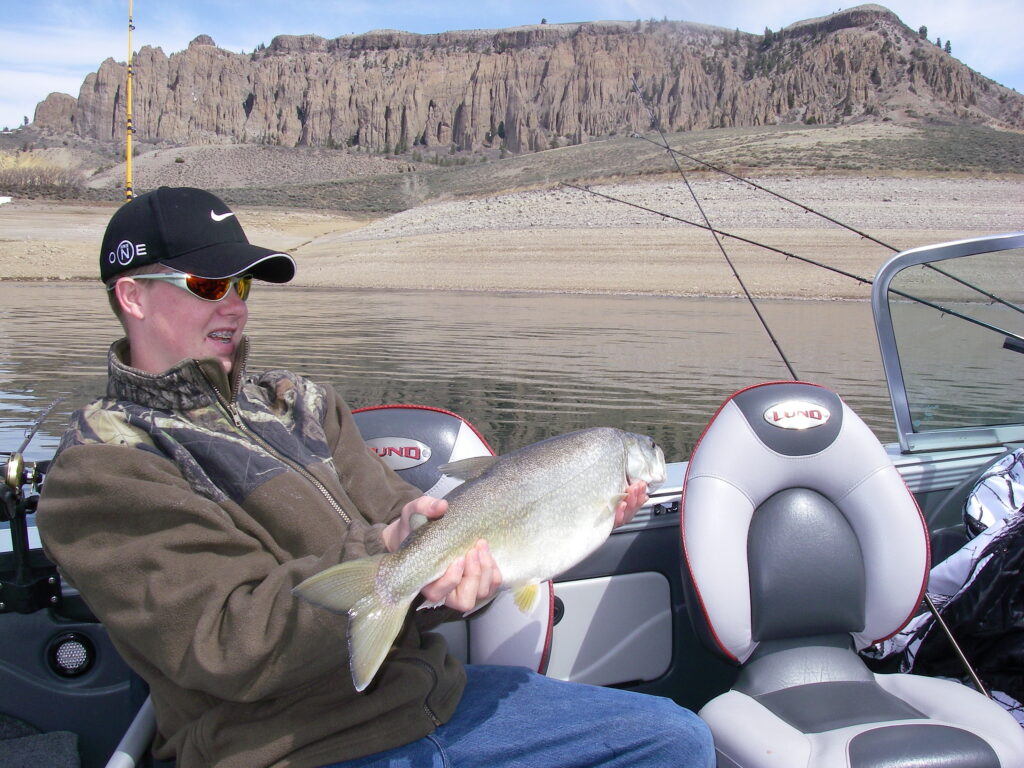 blue mesa reservoir fishing guide lake trout kokanee fishing